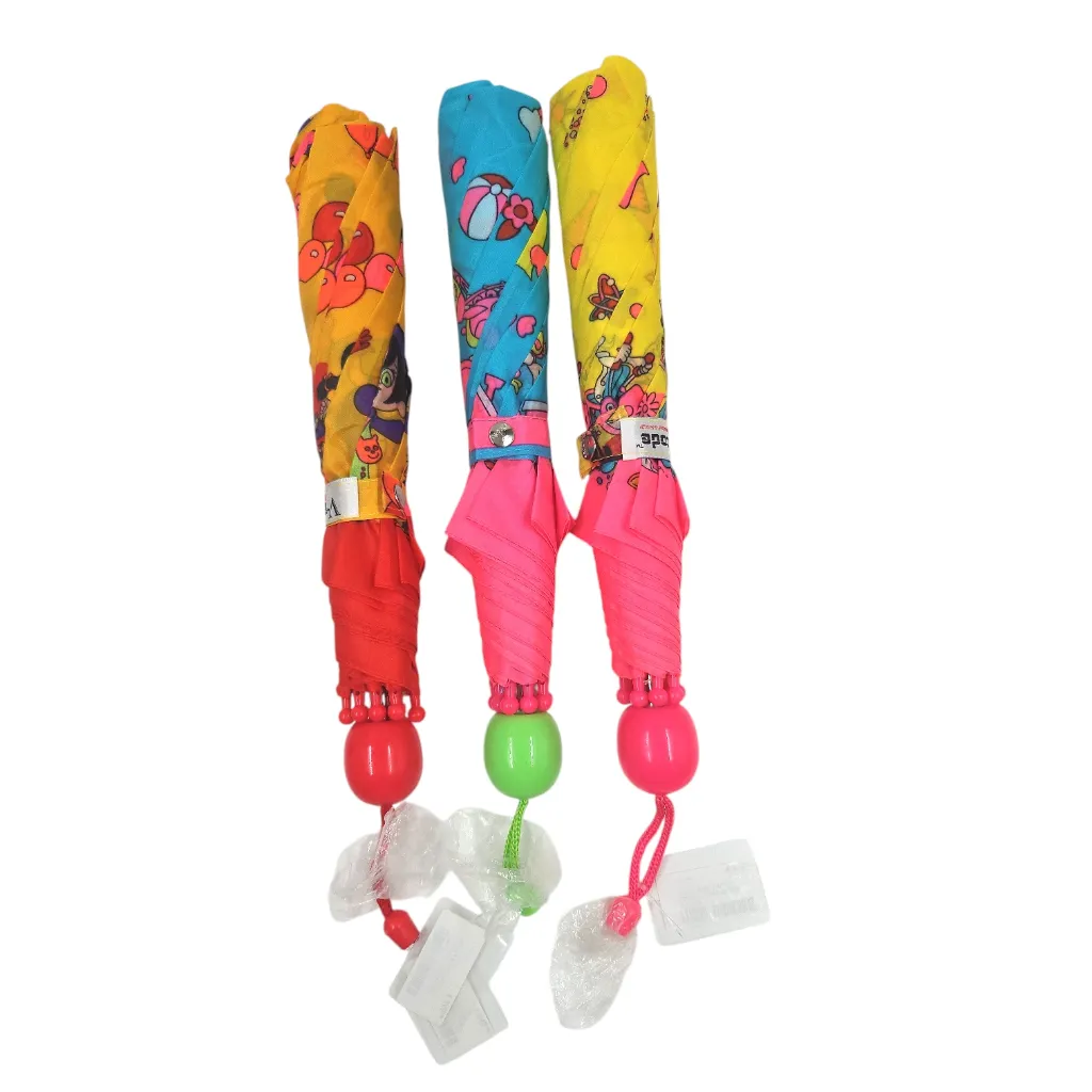[IX2601308] Cartoon Printed Double Folding Kids Umbrella