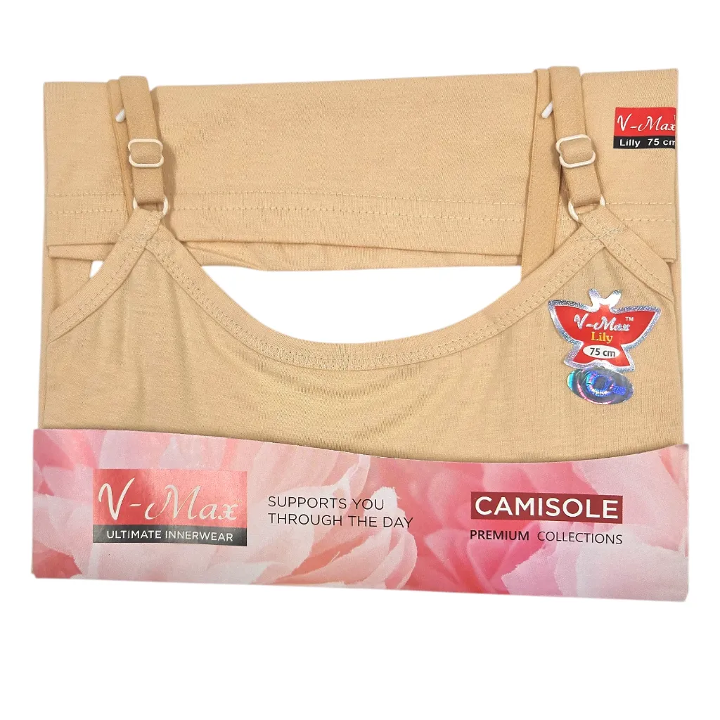 V Max Lilly Camisole Girls Half Shemmy With Adjustable Straps 75 cm