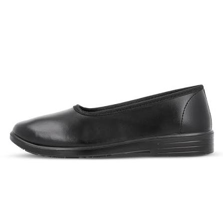 5003 G & C School Life Black School Shoes Without Strap For Girls Size 2
