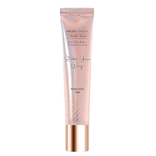 [IX2601710] Faces Canada Strobe Cream With Shea Butter & Hyaluronic Acid Rose Gold
