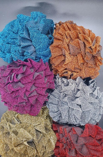 Medium Glittering Flower Crab For Hair 