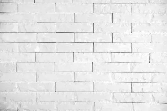 White Brick Wall Paper 27 x 27 Inch 