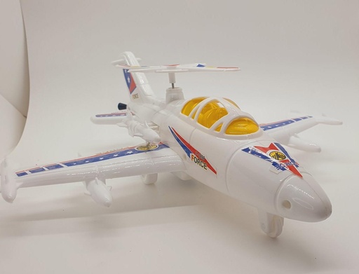 [IX001264] Toy Aero plane String Mechanism  (White)