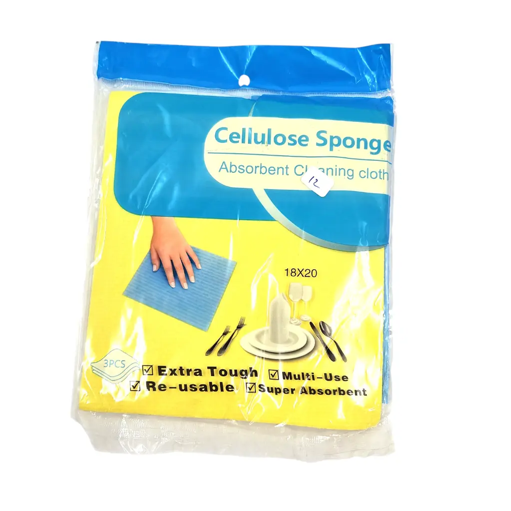 [IX000111] Absorbent Cleaning Cellulose Sponge 3 in 1 