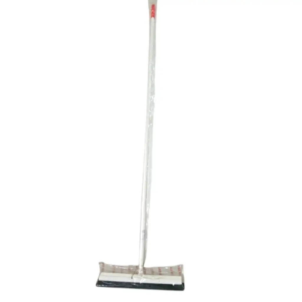 [IX001283] Wiper Black Form with White Metal Frame & Long Stick  (Black, 12 Inch)