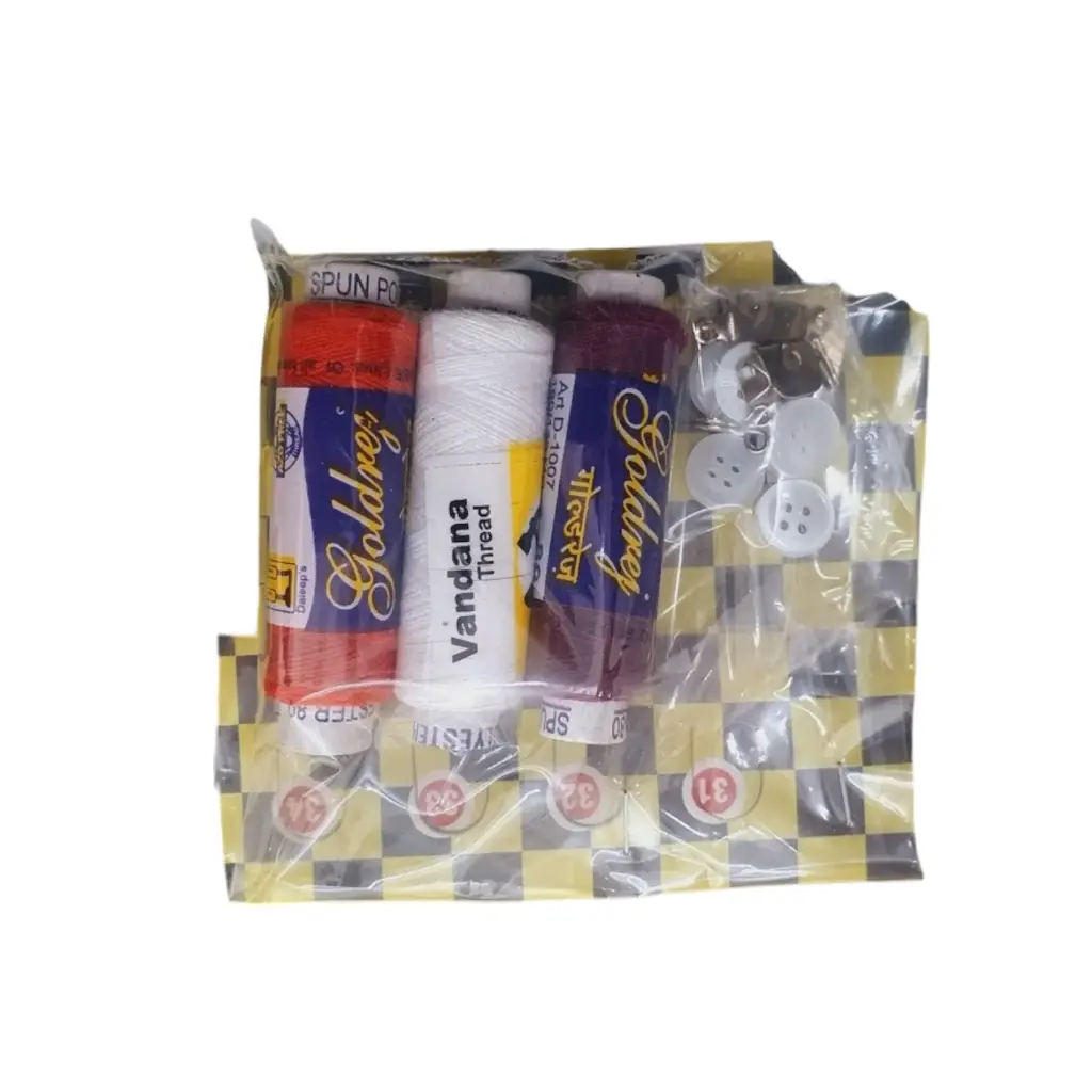 Thread  Set Of 3 With Buttons & Hooks 