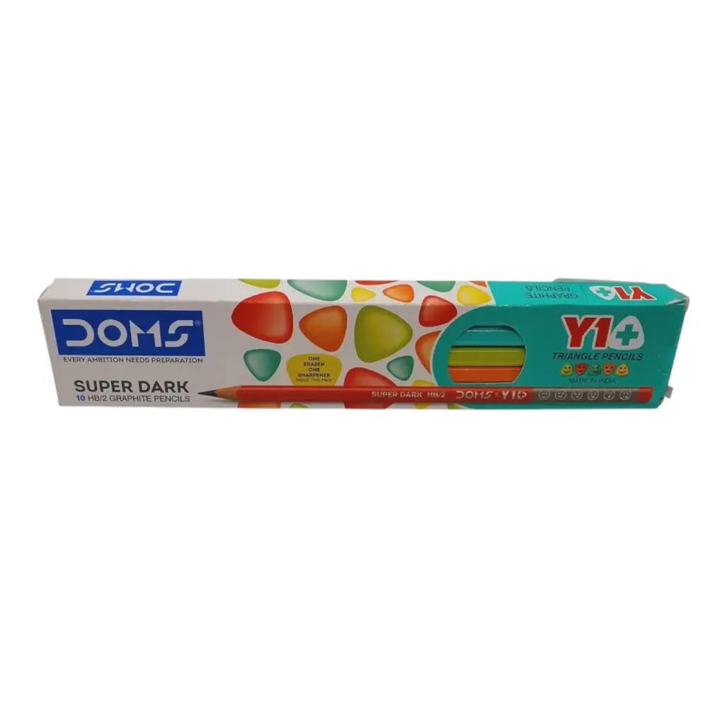 Doms Super Dark HB/2 Graphite Triangle Pencils 