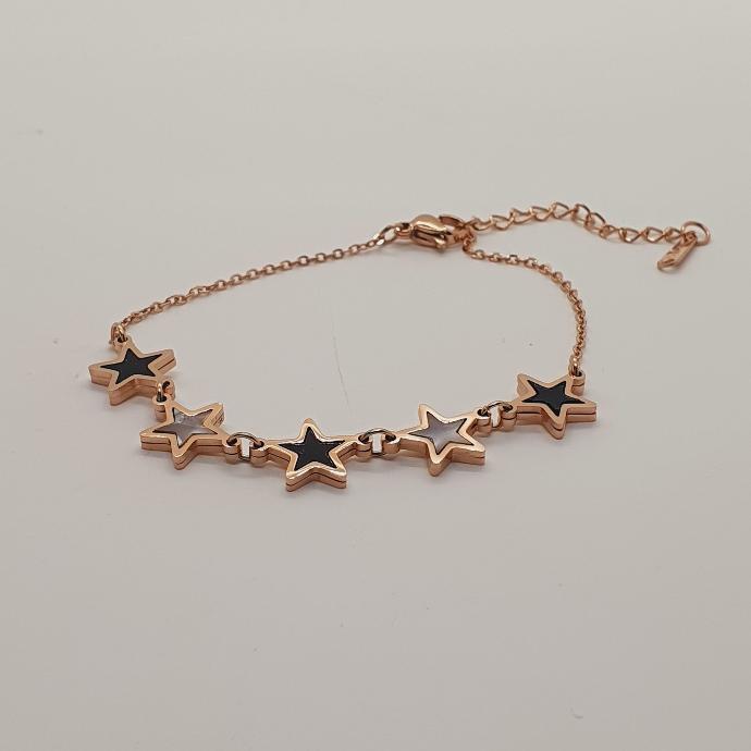 [IX000115] Rose Gold Imitation Bracelet Stainless Steel (Star)