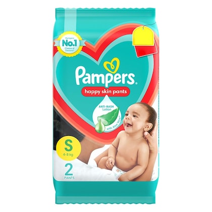 Pampers Pants With Aloe Vera Anti Rash Lotion Small MRP 20