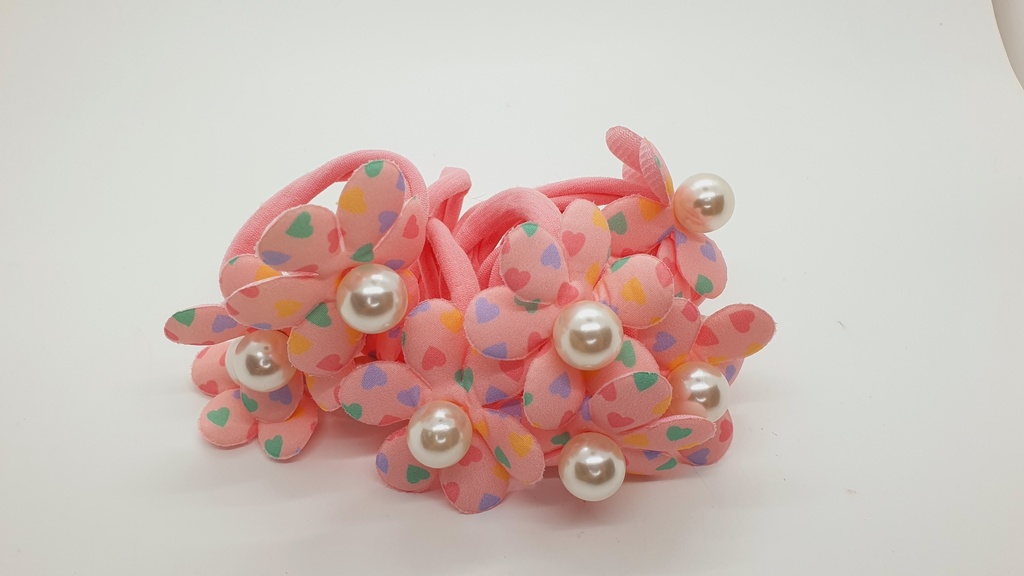 [IX000990] Hair Bun With Flower Bead