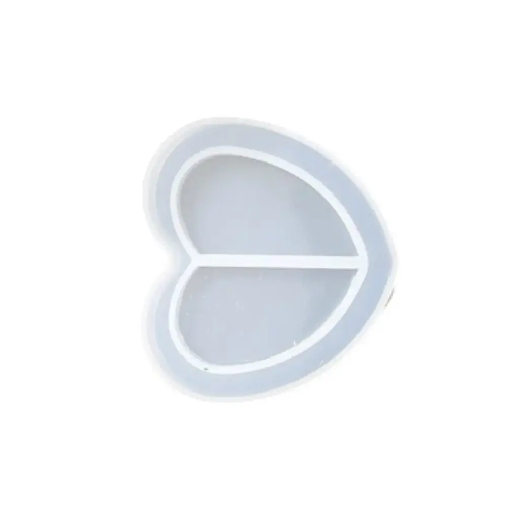 Heart Frame &Half Heart Silicone Mould 2 Inch