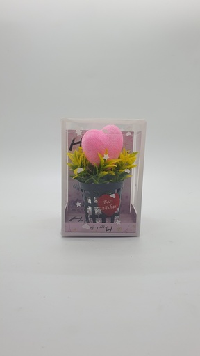 [IX001353] Happy Life Sparkling Heart Bouquet Gift Box (Pink)