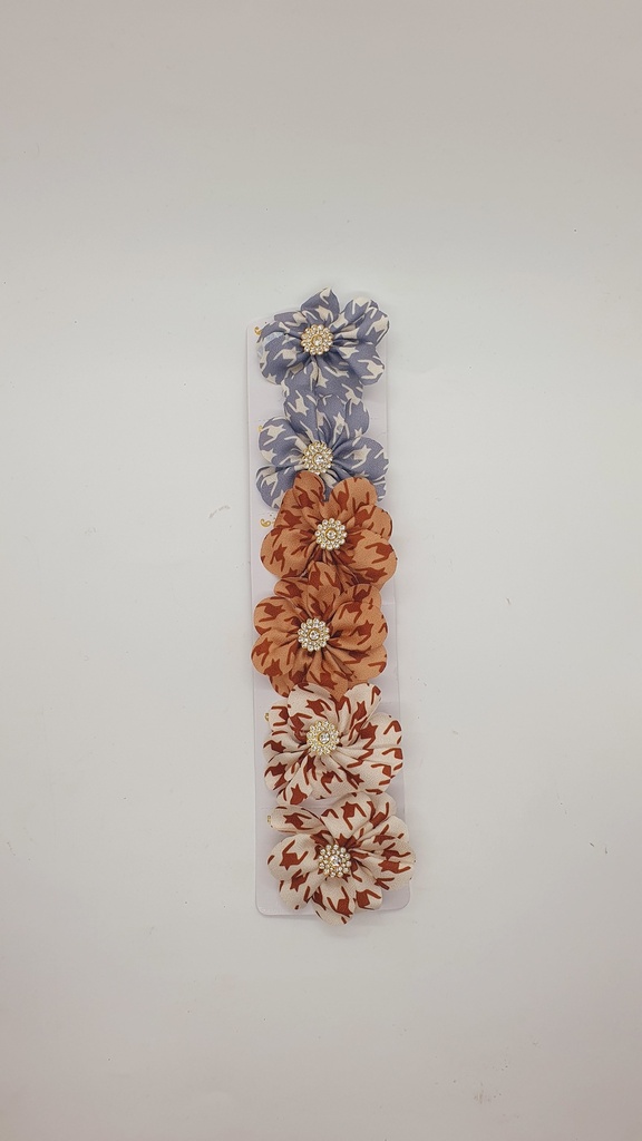 Hair Tik Tik Printed Flower With Stones