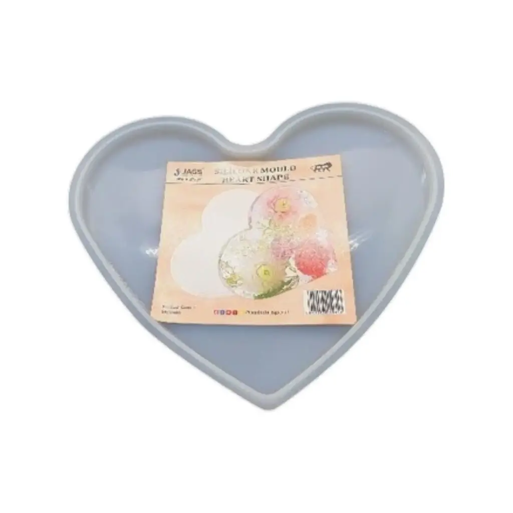 Resin 1 cm Deep Mould Heart Shape 8 Inch