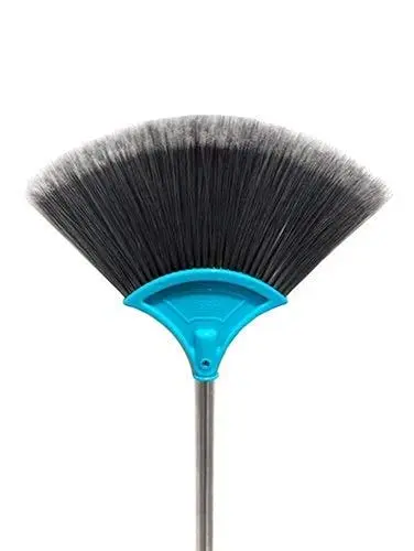 Cob Web Cleaning Aluminum Flat Ceiling Broom With Metal Stick 8 Ft