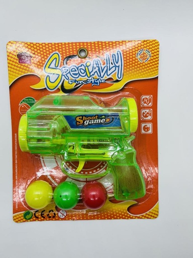 [IX000151] MD7229A Shoot Gun with 3 Balls  (Blue)