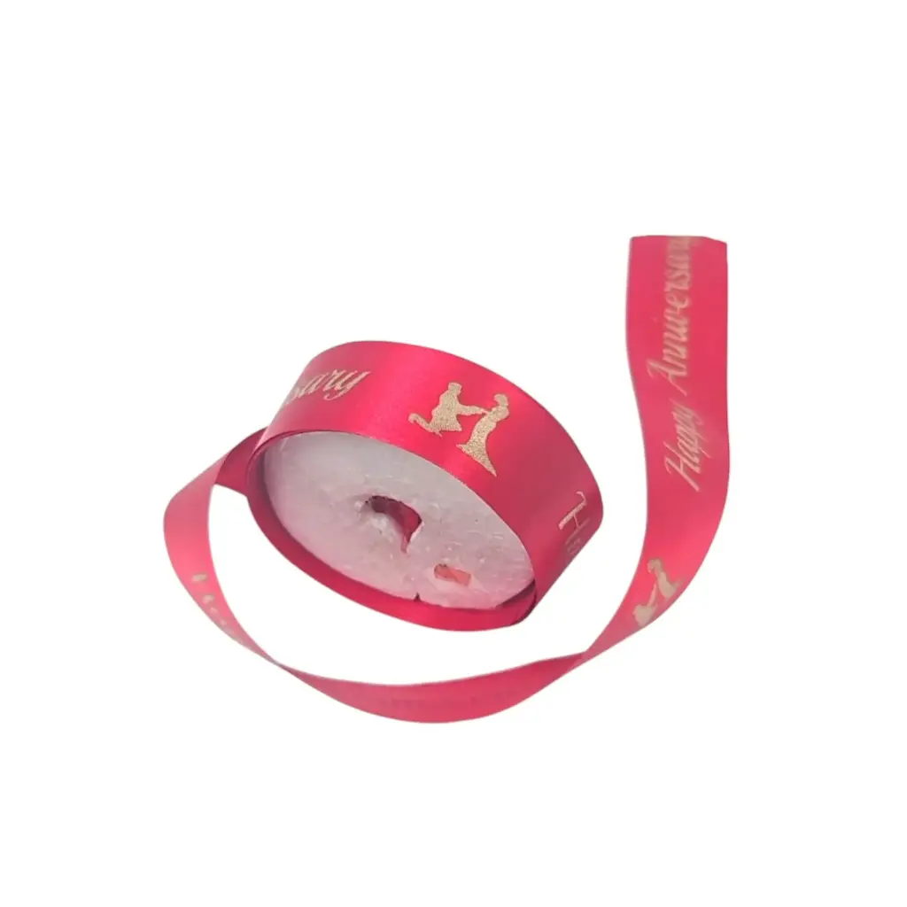 Satin Anniversary Celebration Ribbon 1 Inch