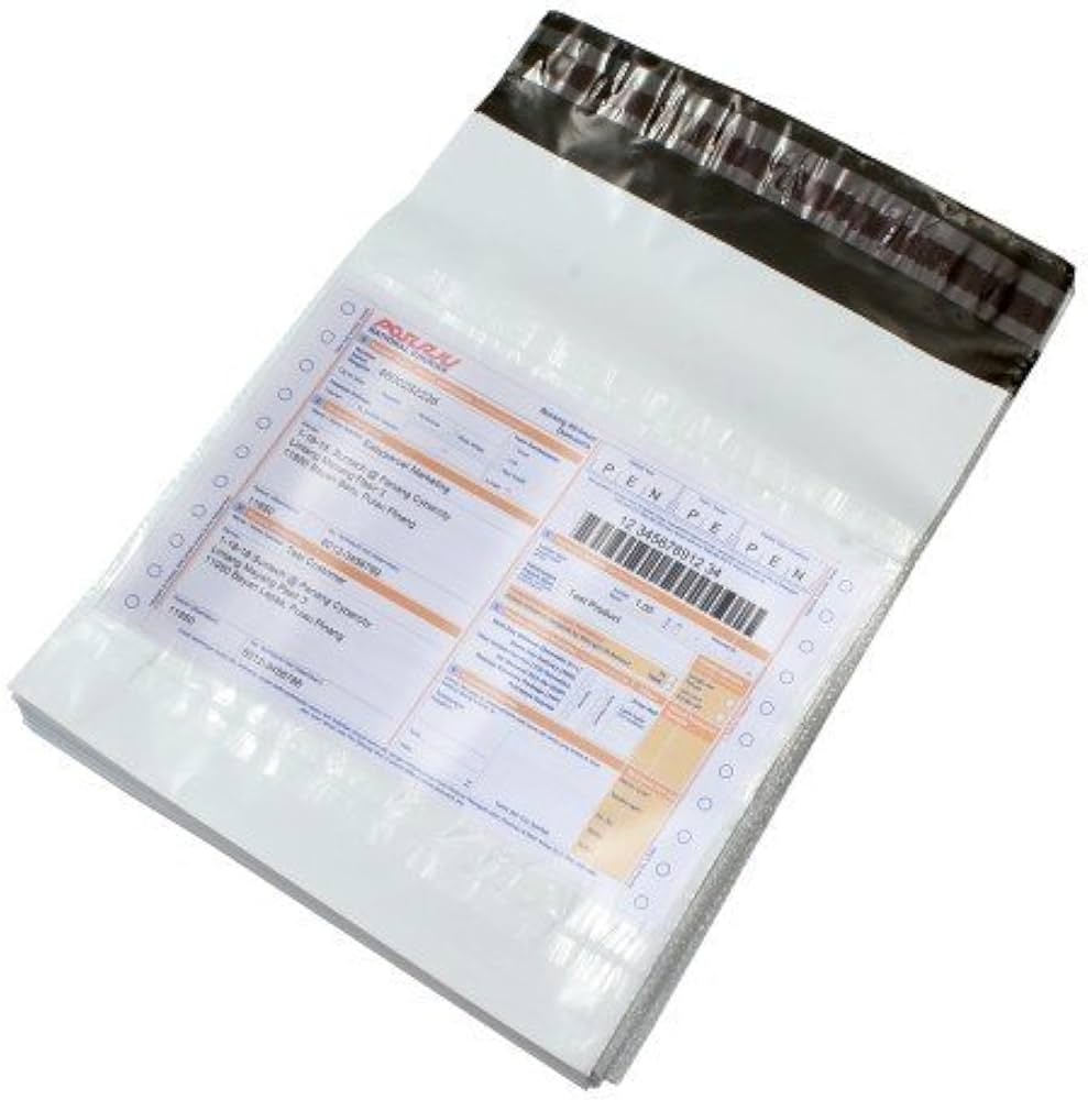 [IX001692] Plastic Tamper Proof Polybag/Courier Bag 51 micron - Pcs (100 pkt) (7 x 10 inch)