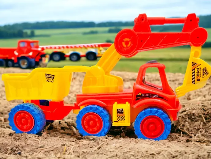 Volvo Heavy Duty Friction Powered JCB  With Dump Truck