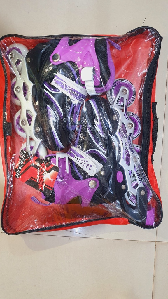 Skating Shoes With Pulled Wheel Skates Adjustable Size 