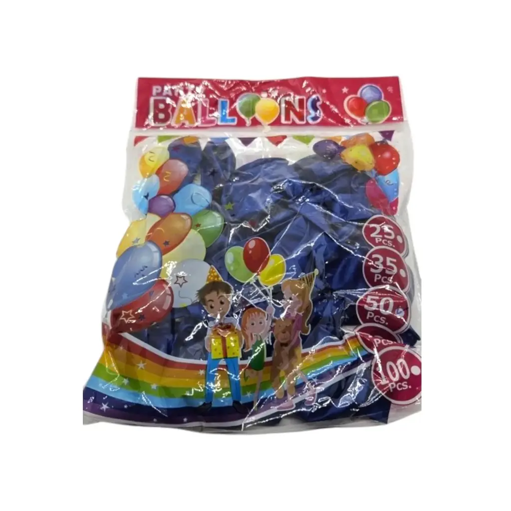 [IX002065] Magic Metallic Balloons Pack Of 50  (Blue)