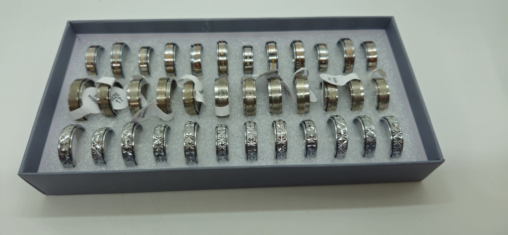 [IX002068] Adarsh Metallic Gents Double Layer Sliding Rings