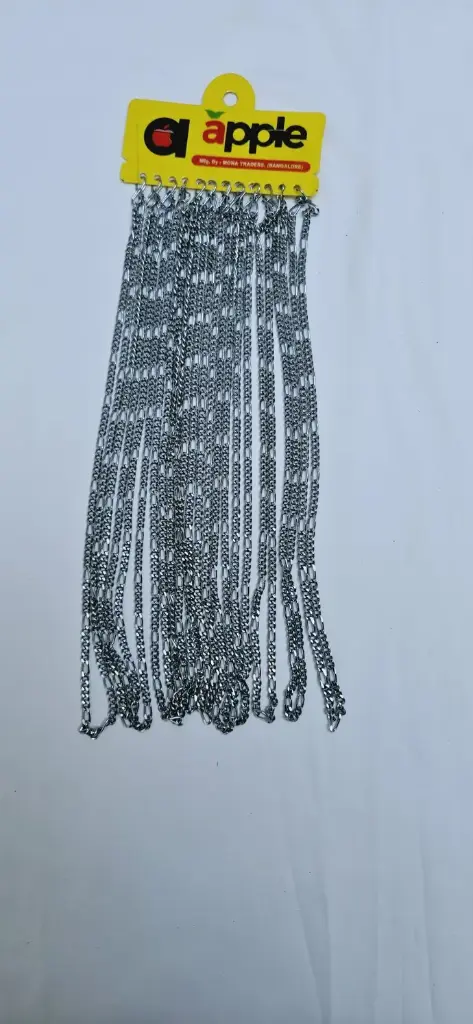 Black Silver Small Ring Chains 