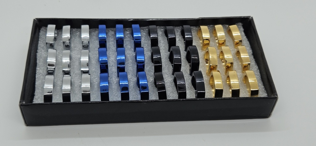 Metallic Square Ring For Gents