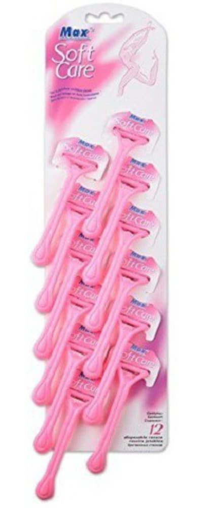 [IX002132] Max Disposable Soft Care Body Hair Removal Razor (Pink)