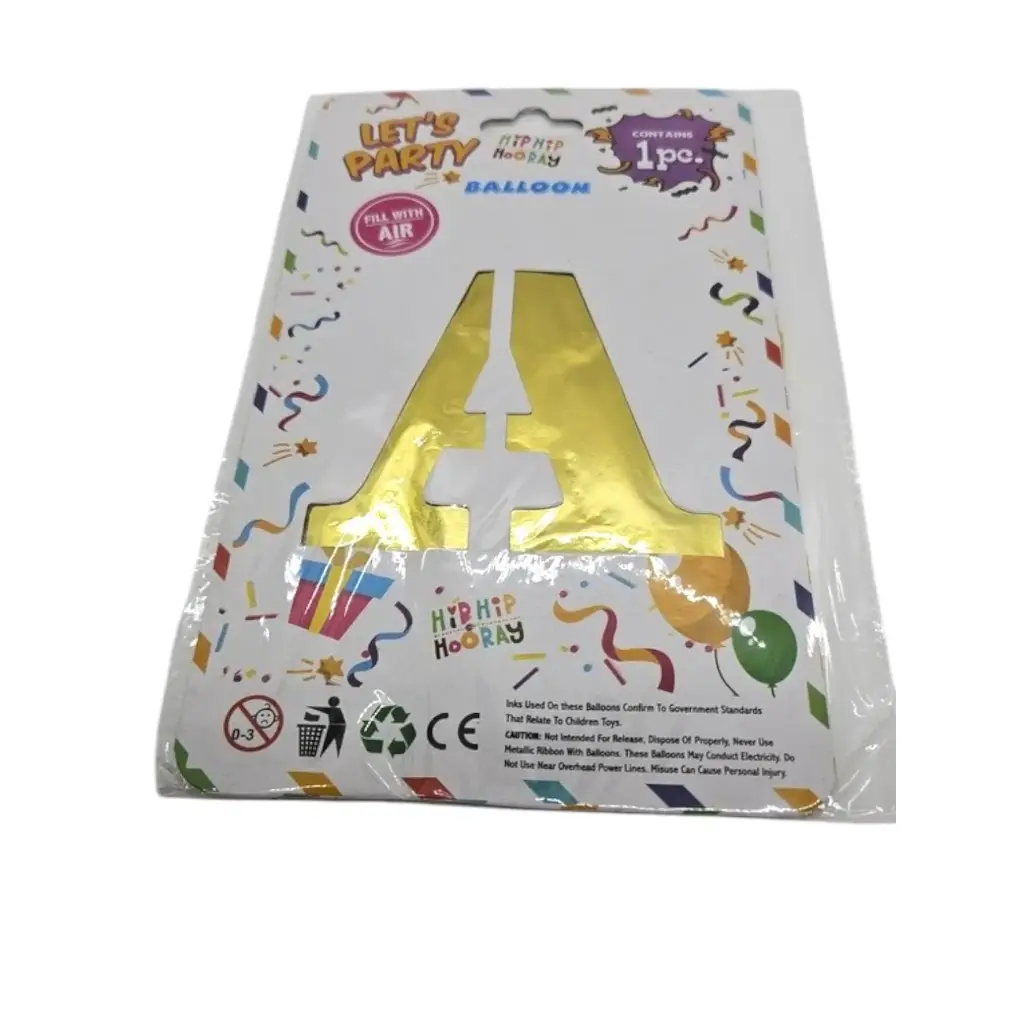 [IX002201] Alphabetic Letter Foil Balloons  (A)