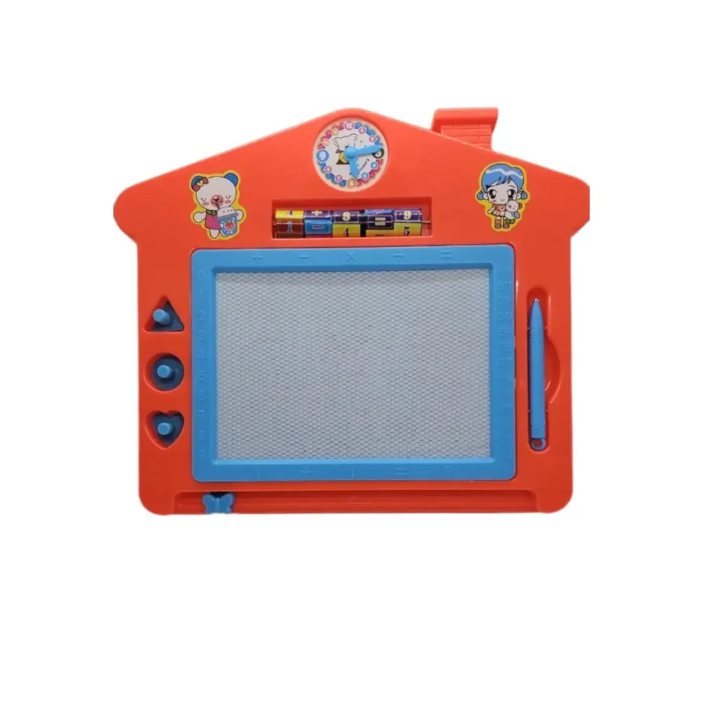 [IX002242] Magic Slate With Magnetic Pen & 3 Shapes   (Red)