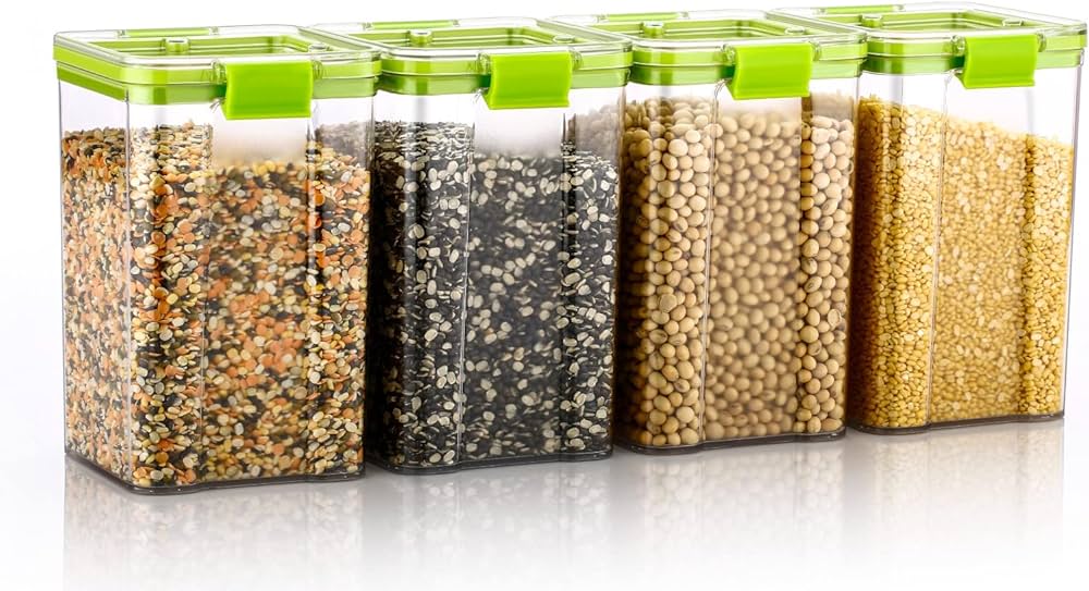 Store N Lock Unbreakable 1200 ml Container 4 Pcs Set 