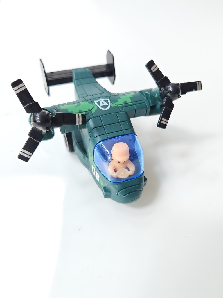 [IX002387] Military's Fighter Airplanes With Movable Wings (Matte Green)