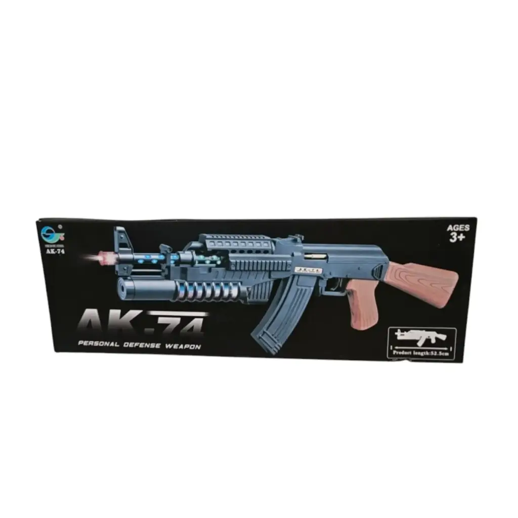 [IX002487] AK 74 Machine Gun Personal Defense Weapon With Light & Sound  
