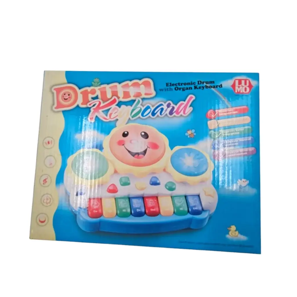 [IX002493] Drum Keyboard  With Lights & Music