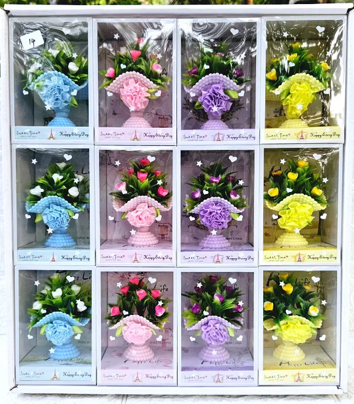 [IX002522] Mini Flower Bouquet Gift Box (Pink)