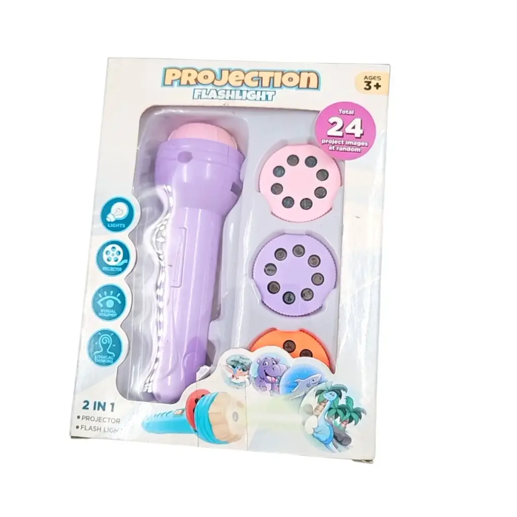 2 in 1 Projection Flashing Light With 24 Project Image