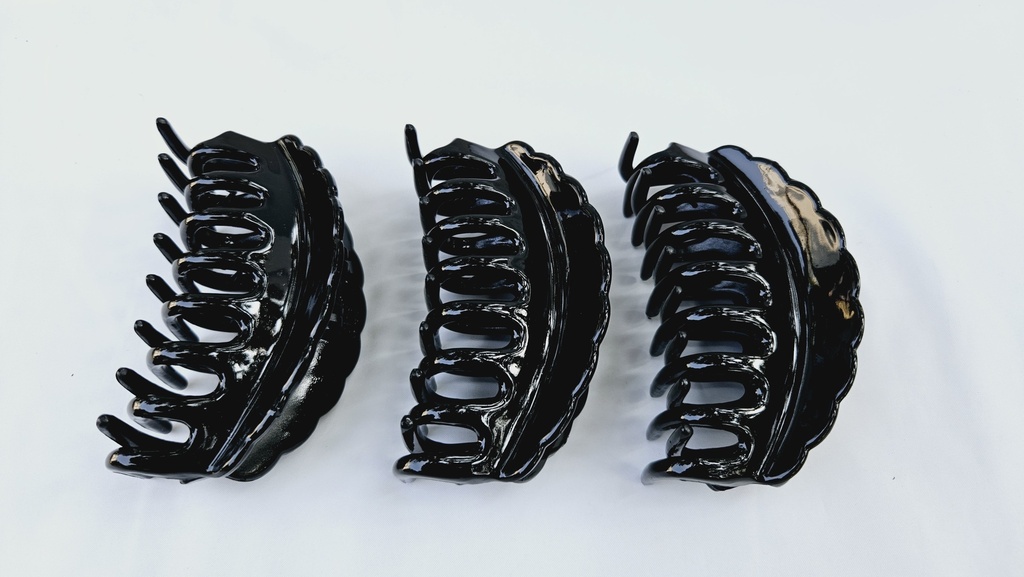 [IX002715] Black Hair Crab Big Oval Design