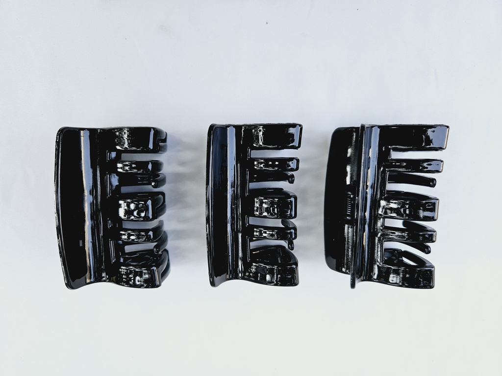 [IX002719] Black Hair Crab Big Rectangle Design 