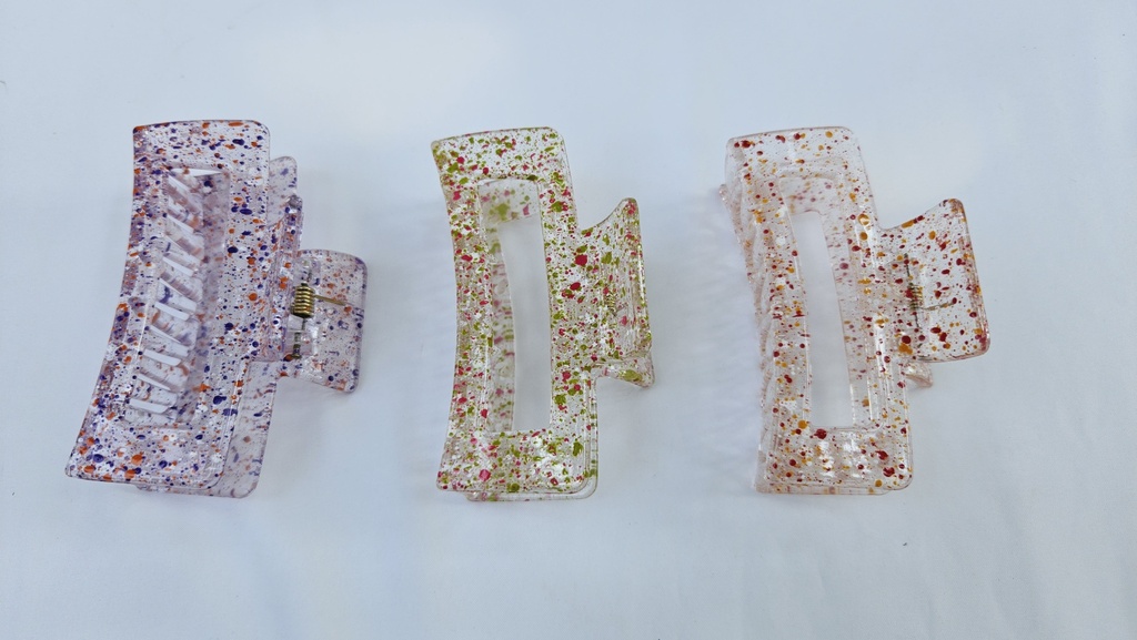 Big Clear Hair Crab With Colored Dots