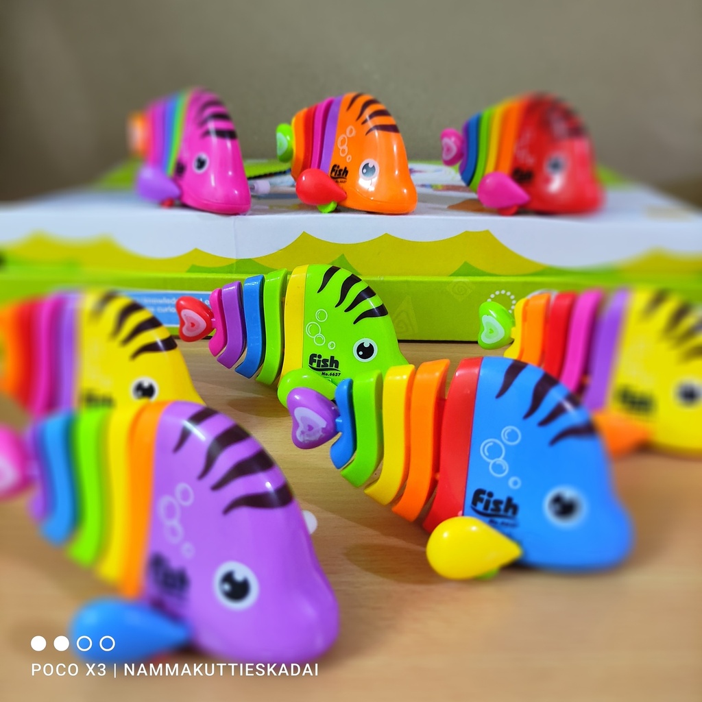 Colorful Swimming Fish Key Toy