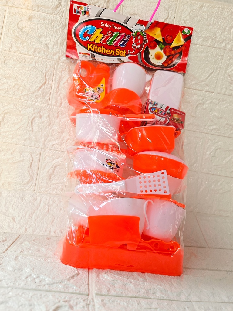 Chilli Kitchen Set Red & White 20 Pcs Set