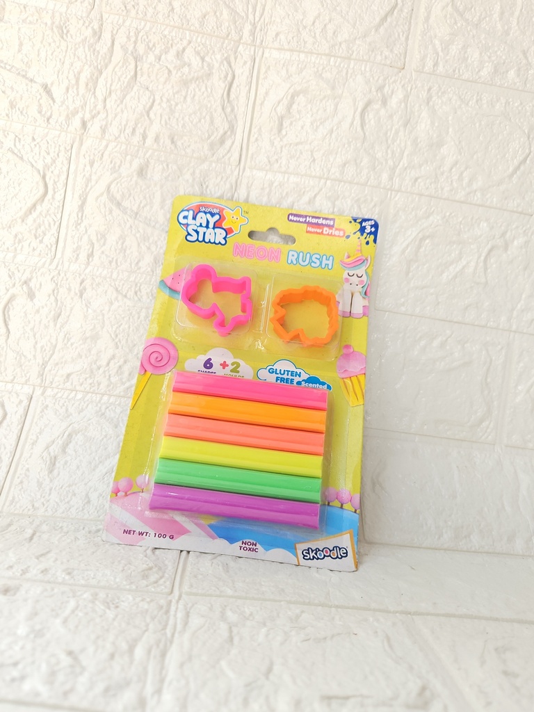 Neon Rush Clay Star With 2 Mold