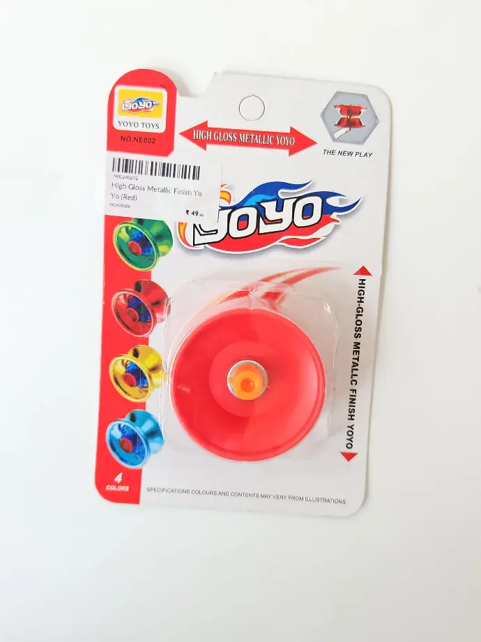 [IX2400208] High Gloss Metallic Finish Yo Yo  (Red)