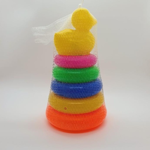 [IX000224] Duck Stacking Rings Multicolor 5 Rings