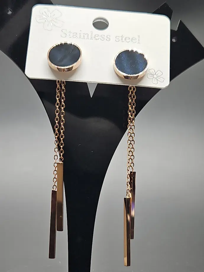 [IX2400705] Earring Pendulum Design (Round)