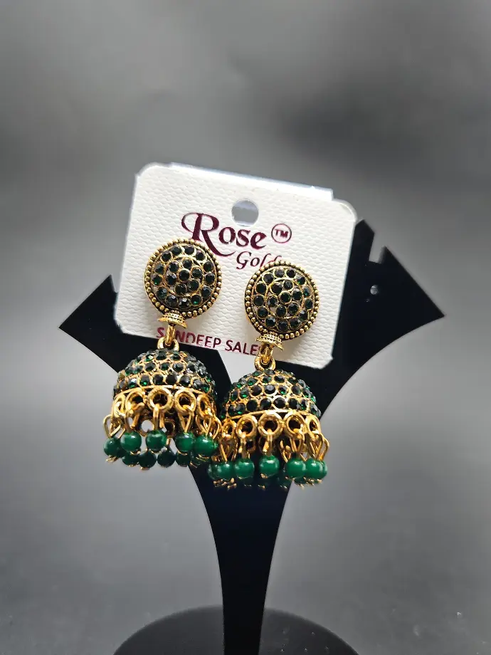 [IX2400718] Earring Mini Jimikki Design Green