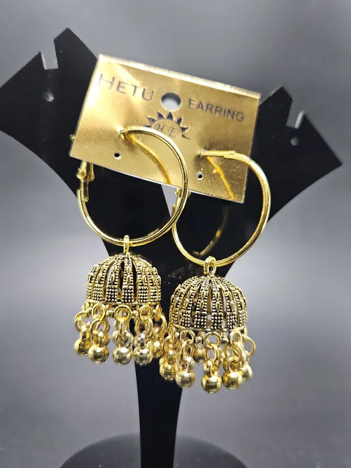 Earring 1 Layer Mini Jimikki Design Golden