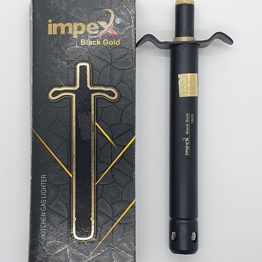 [IX000259] Premium Black Gold Kitchen Gas Lighter 