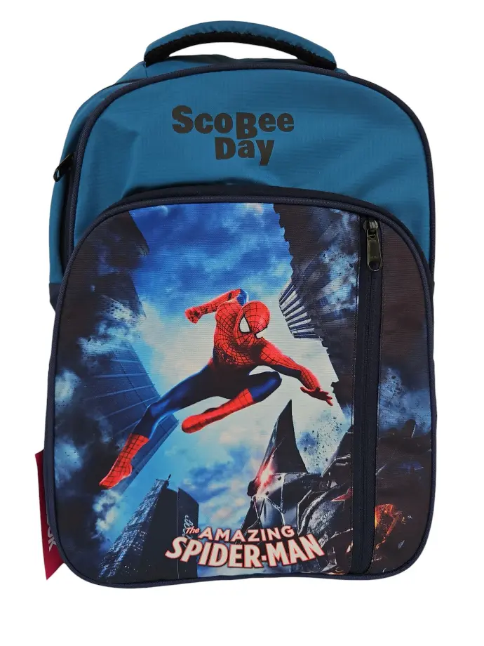 [IX2400885] Scobae Day School Bag Front Straight Zip (Spider Man)